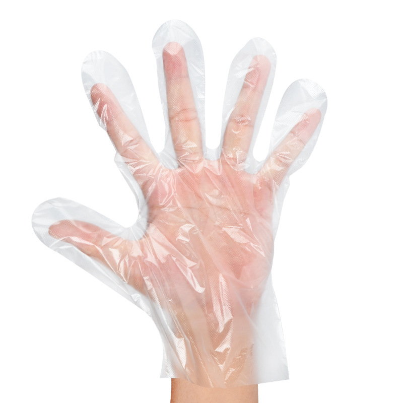 New Food Grade Disposable Film Transparent Crayfish PE Household High Quality Thickened Beauty Gloves Wholesale