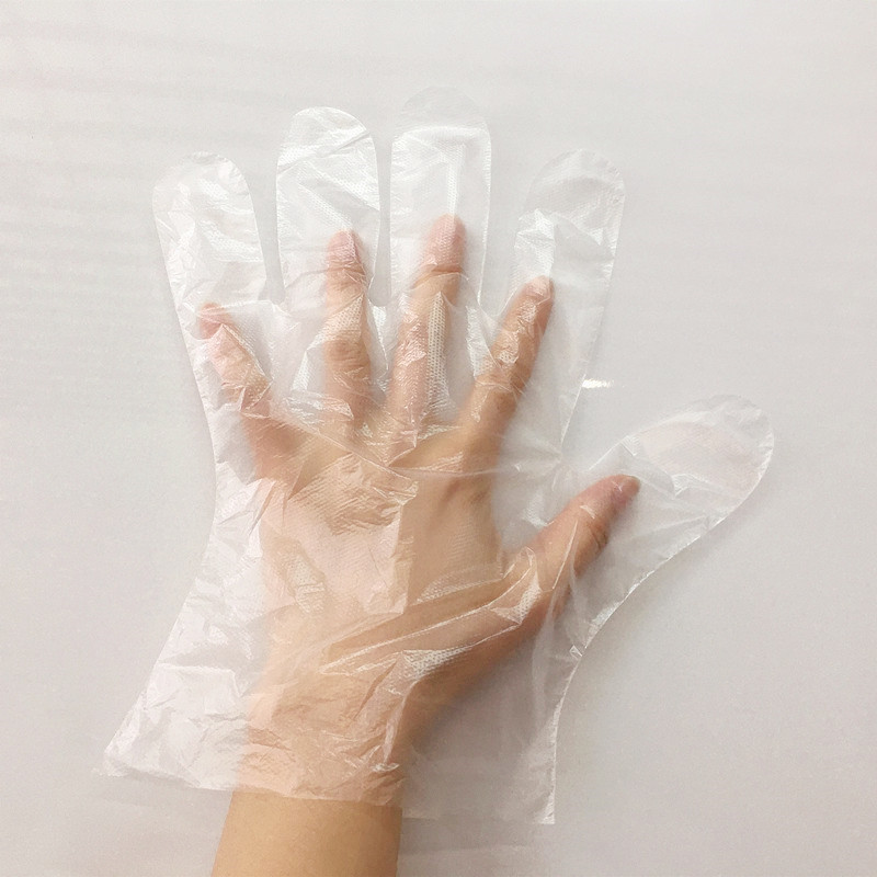 New Food Grade Disposable Film Transparent Crayfish PE Household High Quality Thickened Beauty Gloves Wholesale