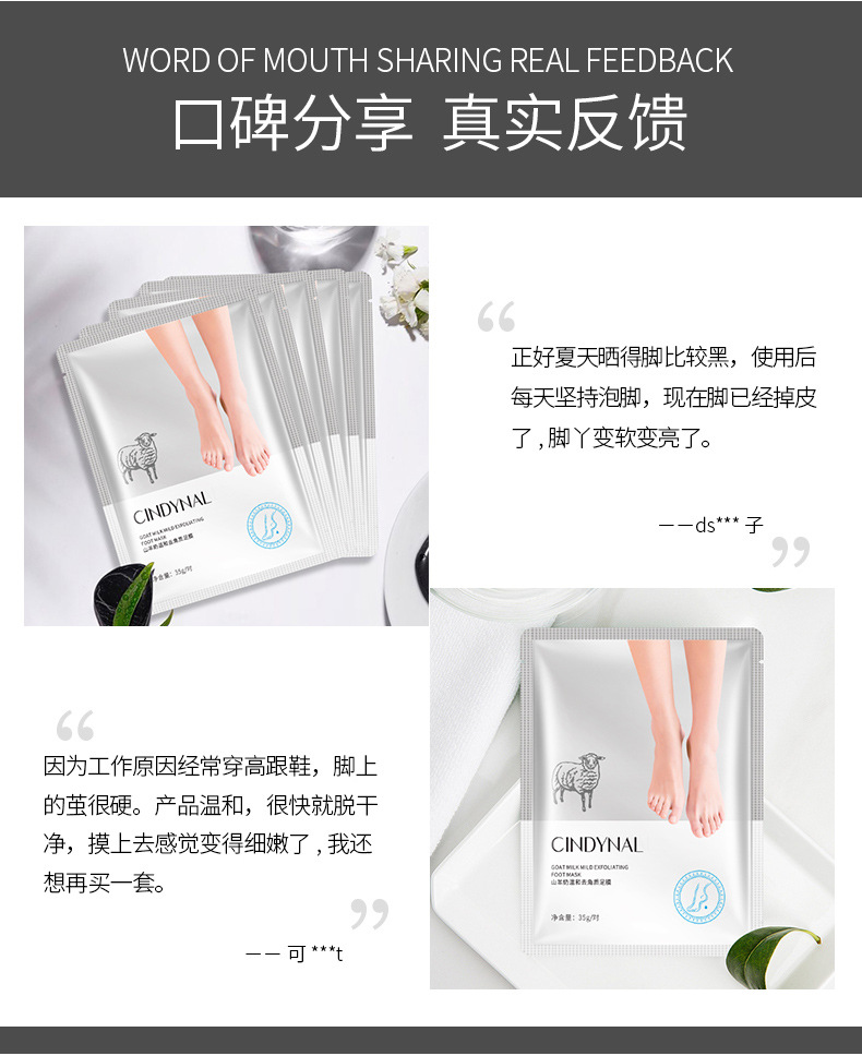 Goat's Milk Hand Mask Moisturizing Hydrating Softening Skin Cat's Paw Hand Mask Gloves Hand Cream Hair Generation