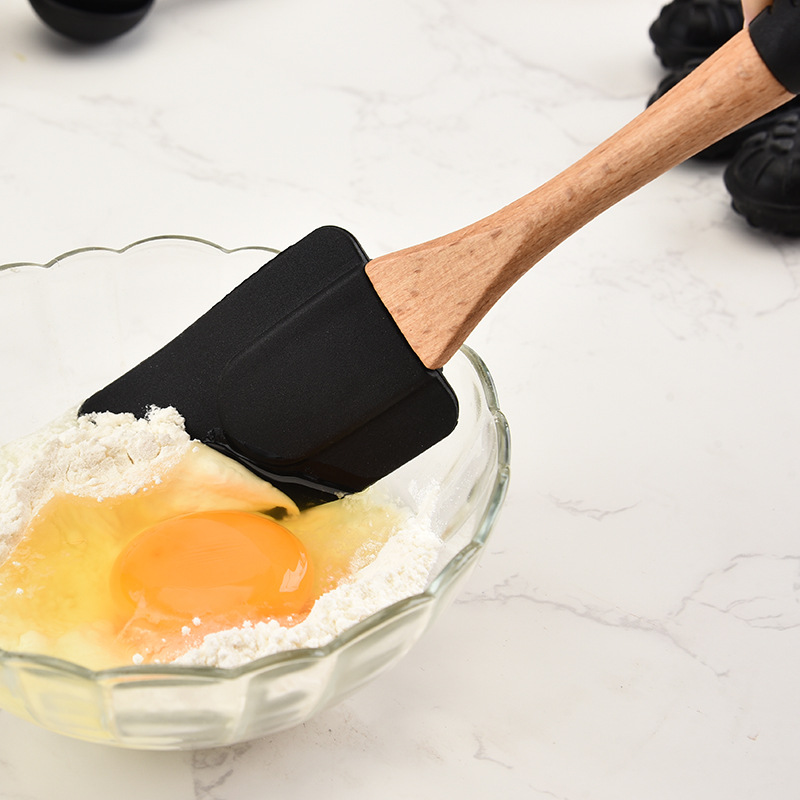  Silica Gel Kitchen Ware Set Cake Scraper Egg Beater Heat-Resistant Gloves Baking Tool Set