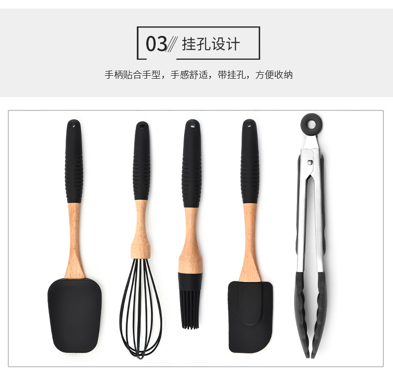 Silica Gel Kitchen Ware Set Cake Scraper Egg Beater Heat-Resistant Gloves Baking Tool Set Silica Gel Kitchen Ware Set Cake Scraper Egg Beater Heat-Resistant Gloves Baking Tool Set