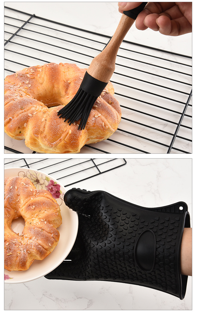 Silica Gel Kitchen Ware Set Cake Scraper Egg Beater Heat-Resistant Gloves Baking Tool Set Silica Gel Kitchen Ware Set Cake Scraper Egg Beater Heat-Resistant Gloves Baking Tool Set