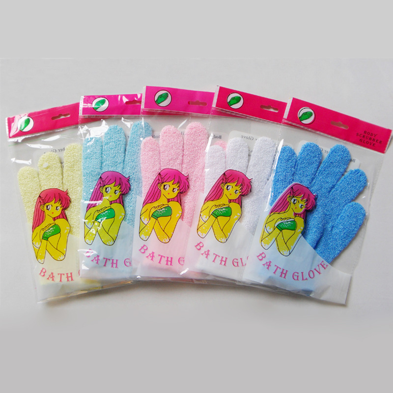 Bath Towel Bath Gloves FiveFinger Bath Towel Artifact Rubbing Backrubbing DoubleSided Korean Spot Whole