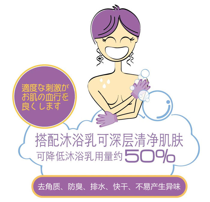 Bath Towel Bath Gloves FiveFinger Bath Towel Artifact Rubbing Backrubbing DoubleSided Korean Spot Whole