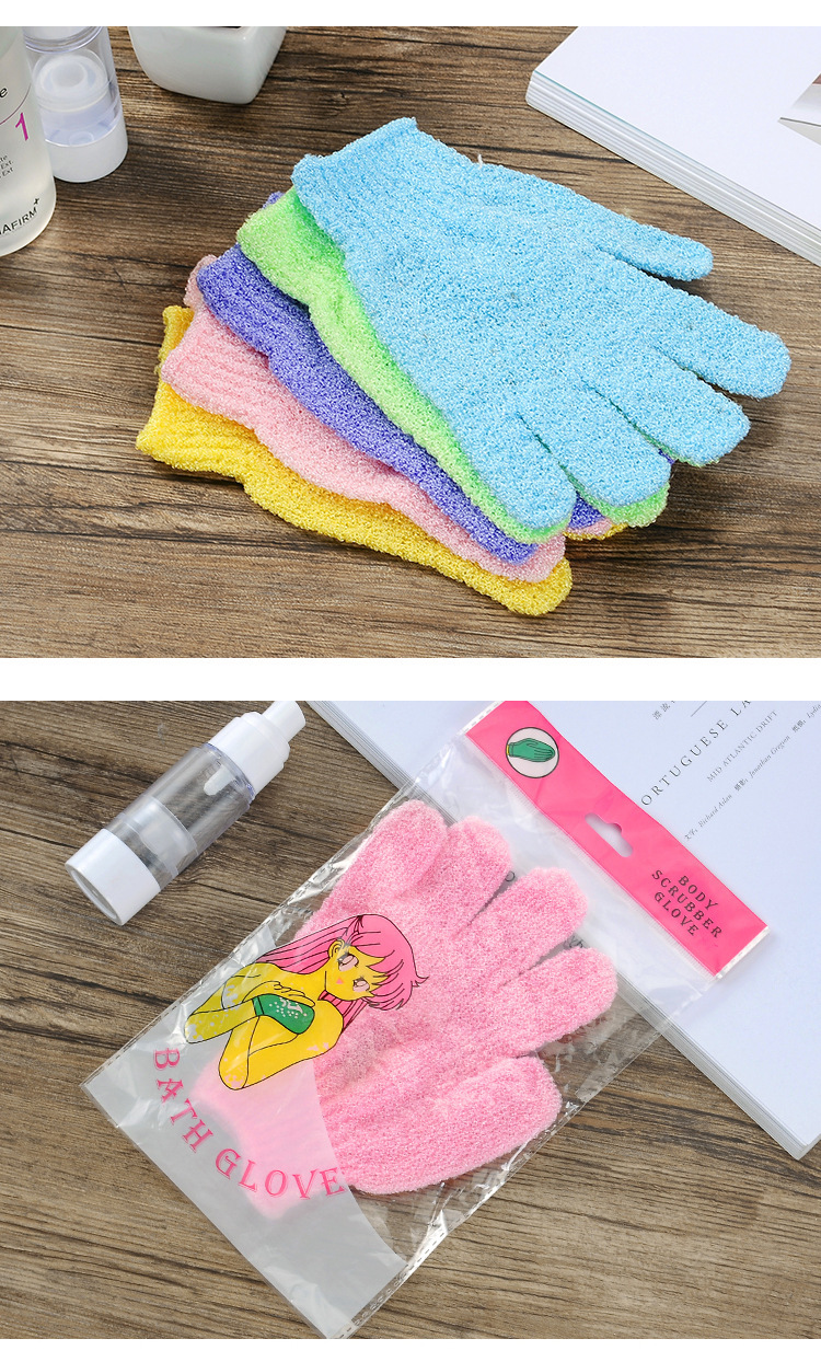 Bath Towel Bath Gloves FiveFinger Bath Towel Artifact Rubbing Backrubbing DoubleSided Korean Spot Whole