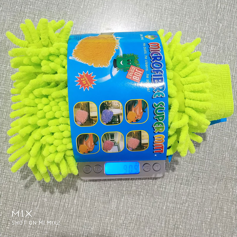 DoubleSided Cleaning Wool Gloves Cleaning Glass Car Wash Cleaning Scouring Pad Cleaning Cloth Car Wash Maintenance Tools