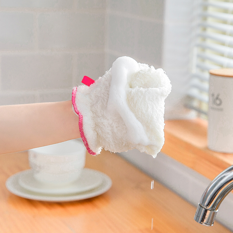 Fiber Dishwashing Gloves OilFree Kitchen Fabulous Dish Washing Product Fabulous Dish Washing Product Household Gloves