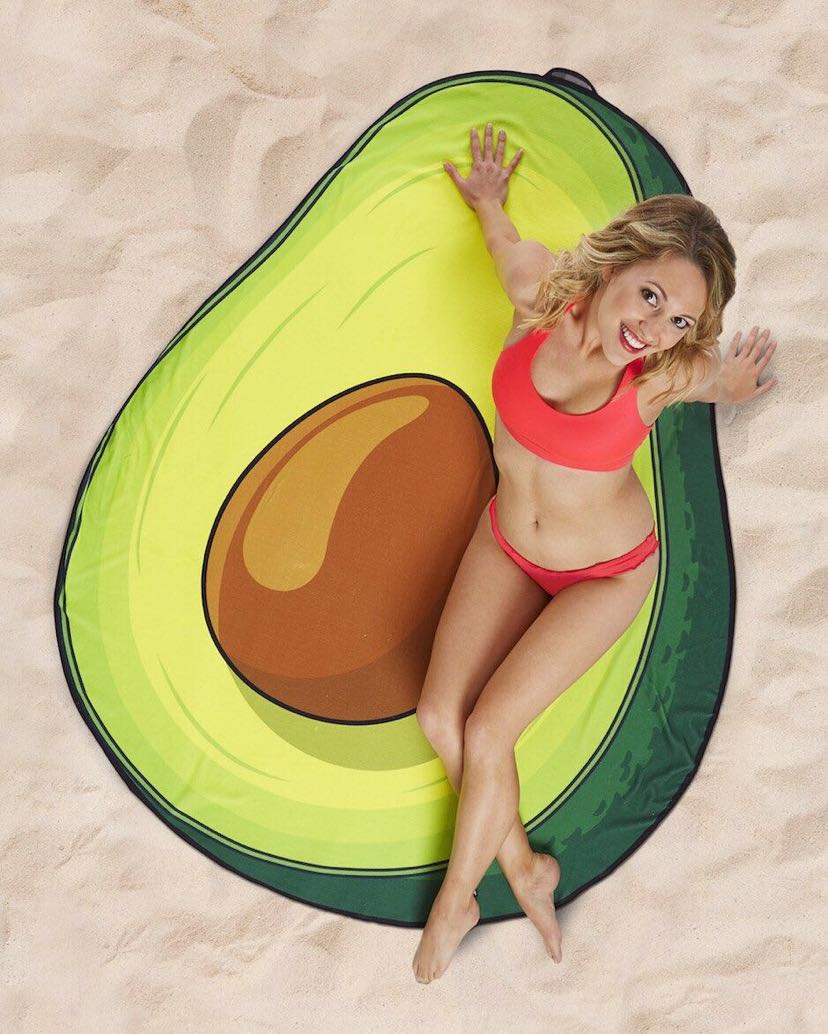 Beach towel polyester fabric nonstick sand irregular shape creative products exported to Europe and the United States