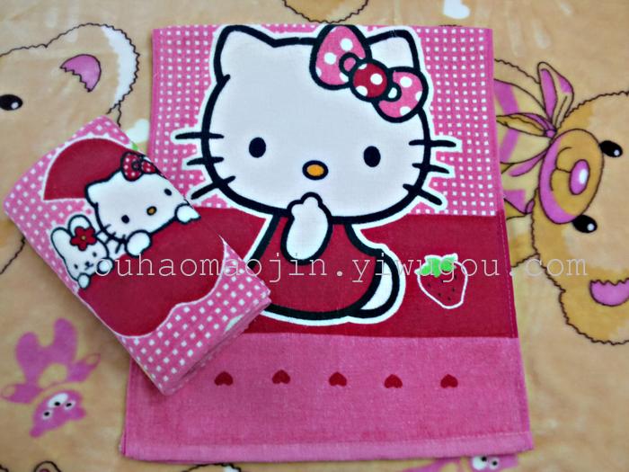 Direct manufacturers 60*120 KT cat cotton beach towel towel Disney Direct manufacturers 60*120 KT cat cotton beach towel towel Disney