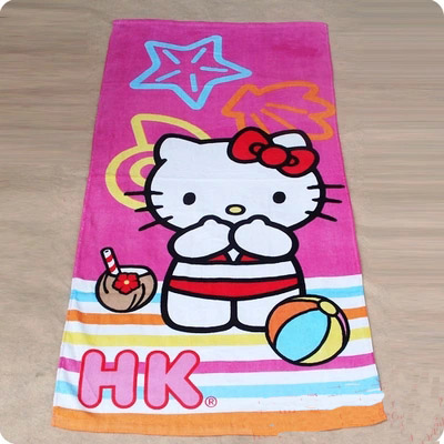 Direct manufacturers 60*120 KT cat cotton beach towel towel Disney Direct manufacturers 60*120 KT cat cotton beach towel towel Disney