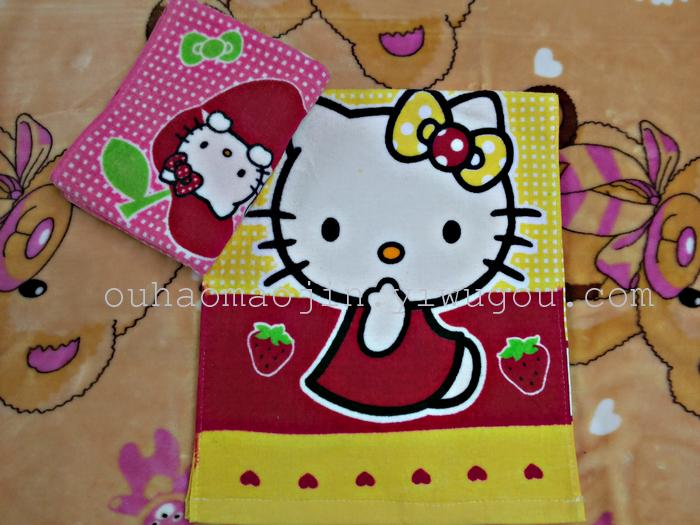 Direct manufacturers 60*120 KT cat cotton beach towel towel Disney Direct manufacturers 60*120 KT cat cotton beach towel towel Disney