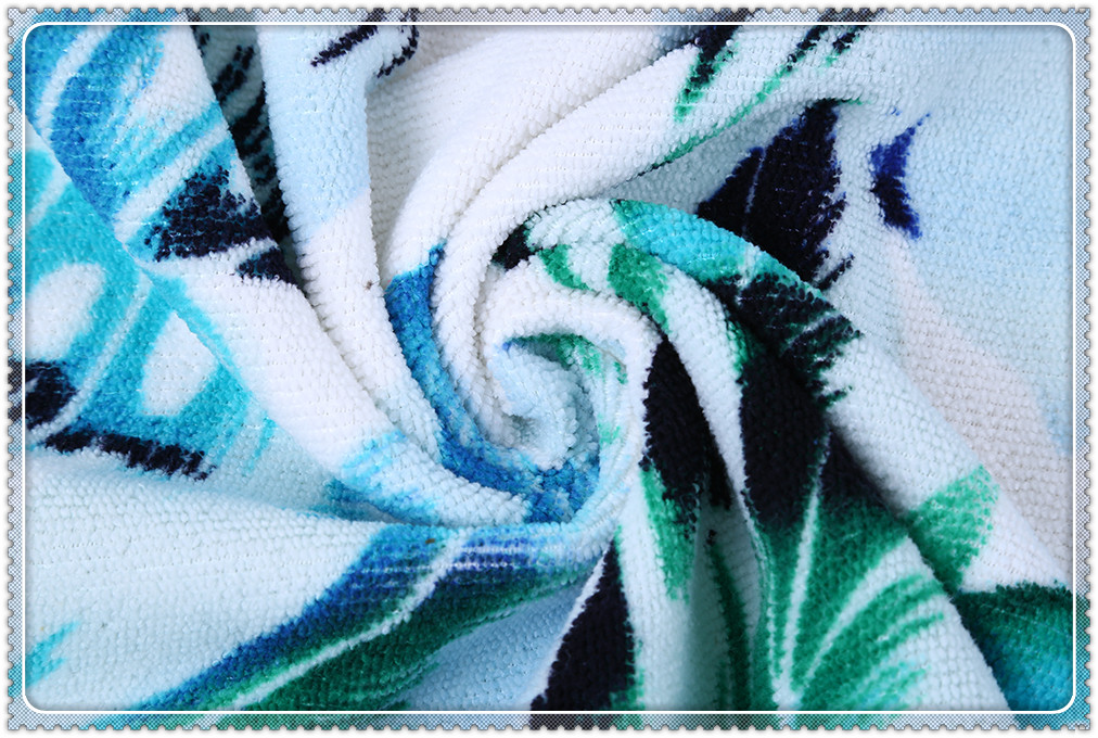 2 in 1 Microfiber Beach Towel That  Folds and Transformed To A Drawstring Backpack 