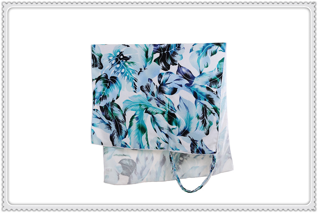 2 in 1 Microfiber Beach Towel That  Folds and Transformed To A Drawstring Backpack 