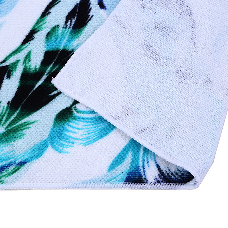 2 in 1 Microfiber Beach Towel That  Folds and Transformed To A Drawstring Backpack 