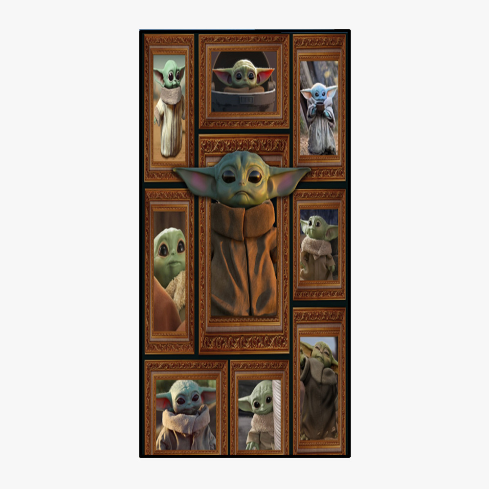 Yoda Master Square Beach Towel Towel Cloth Quick-Drying Bath Towel Double-Sided Velvet Shawl Single-Sided Digital Printing Square Towel