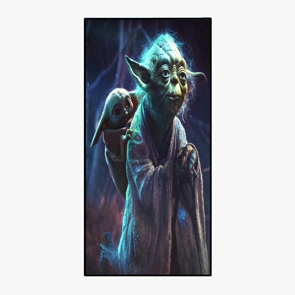 Yoda Master Square Beach Towel Towel Cloth Quick-Drying Bath Towel Double-Sided Velvet Shawl Single-Sided Digital Printing Square Towel