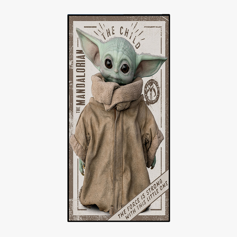 Yoda Master Square Beach Towel Towel Cloth Quick-Drying Bath Towel Double-Sided Velvet Shawl Single-Sided Digital Printing Square Towel