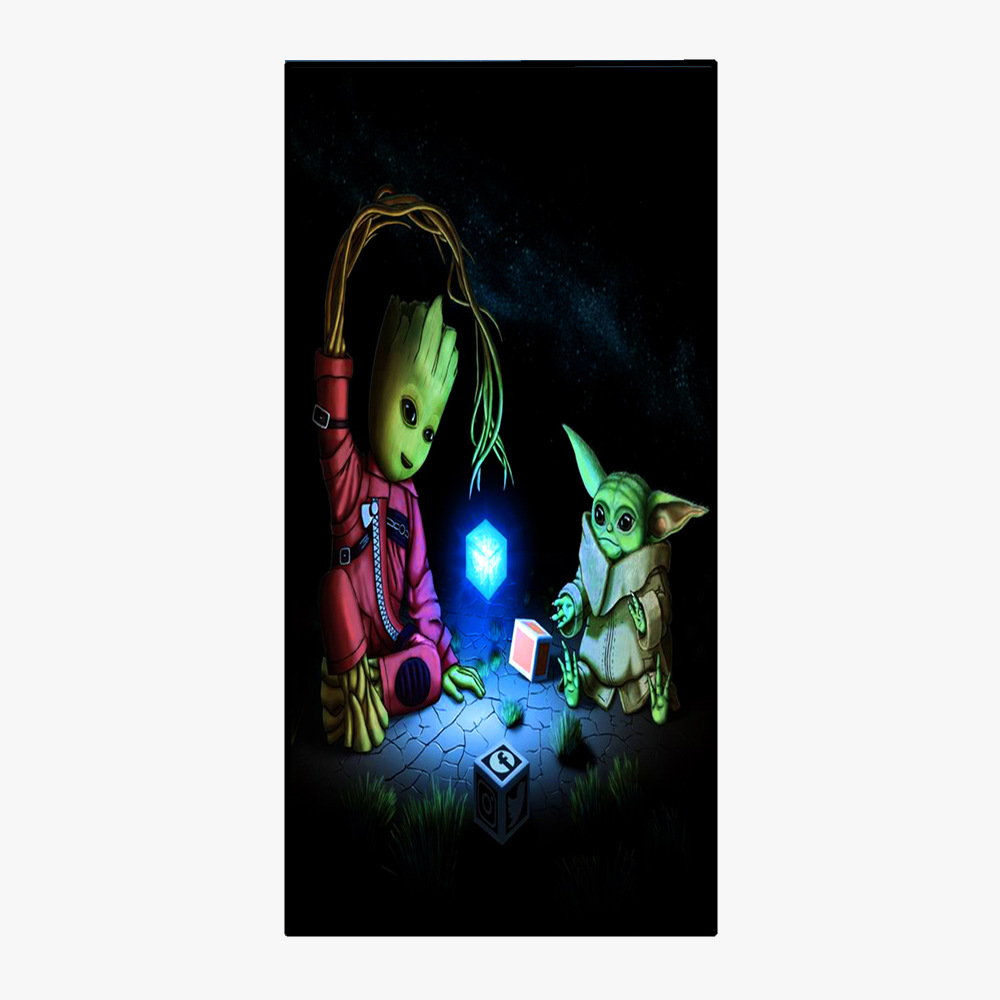 Yoda Master Square Beach Towel Towel Cloth Quick-Drying Bath Towel Double-Sided Velvet Shawl Single-Sided Digital Printing Square Towel