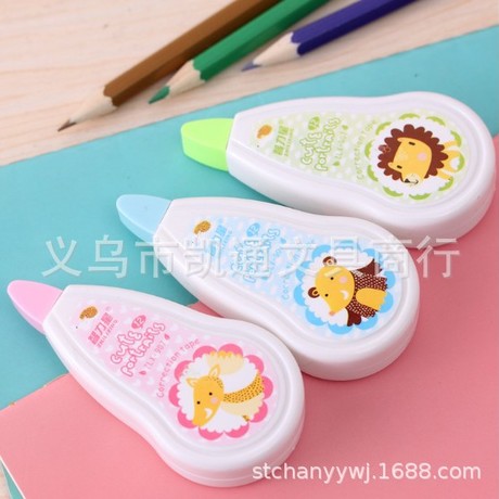 Intelligence star 907 cartoon animal correction tape with cute/candy color/simple student stationery correction tape