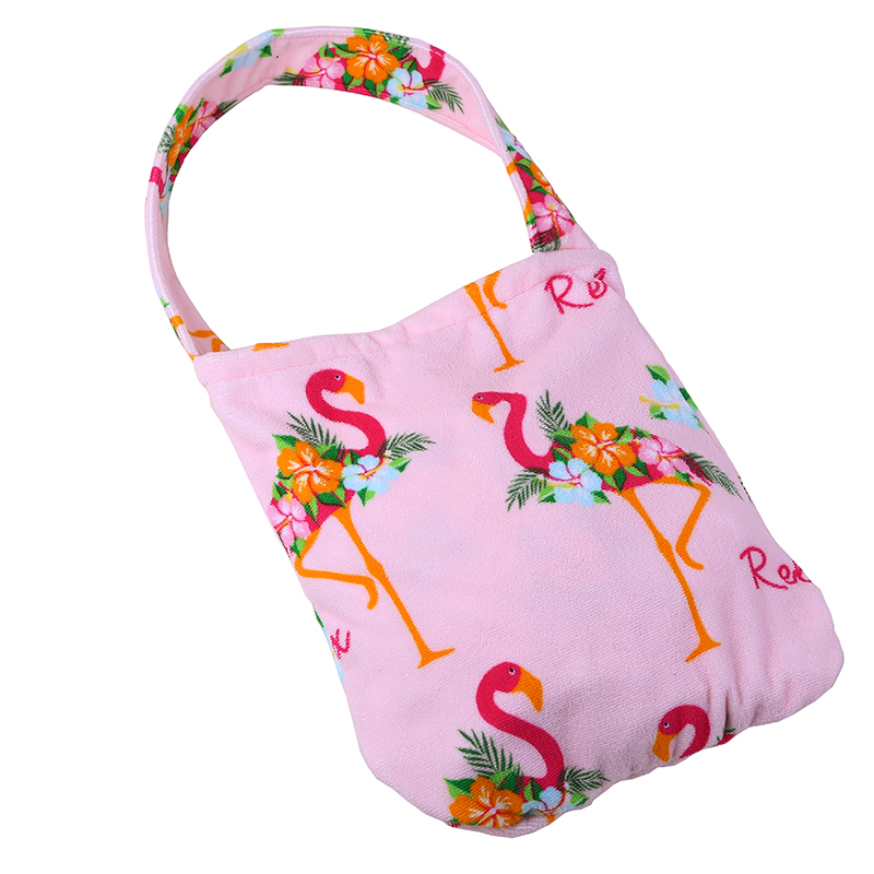 100Percent Cotton Beach Towel That Folds and Transformed To A Drawstring Backpack