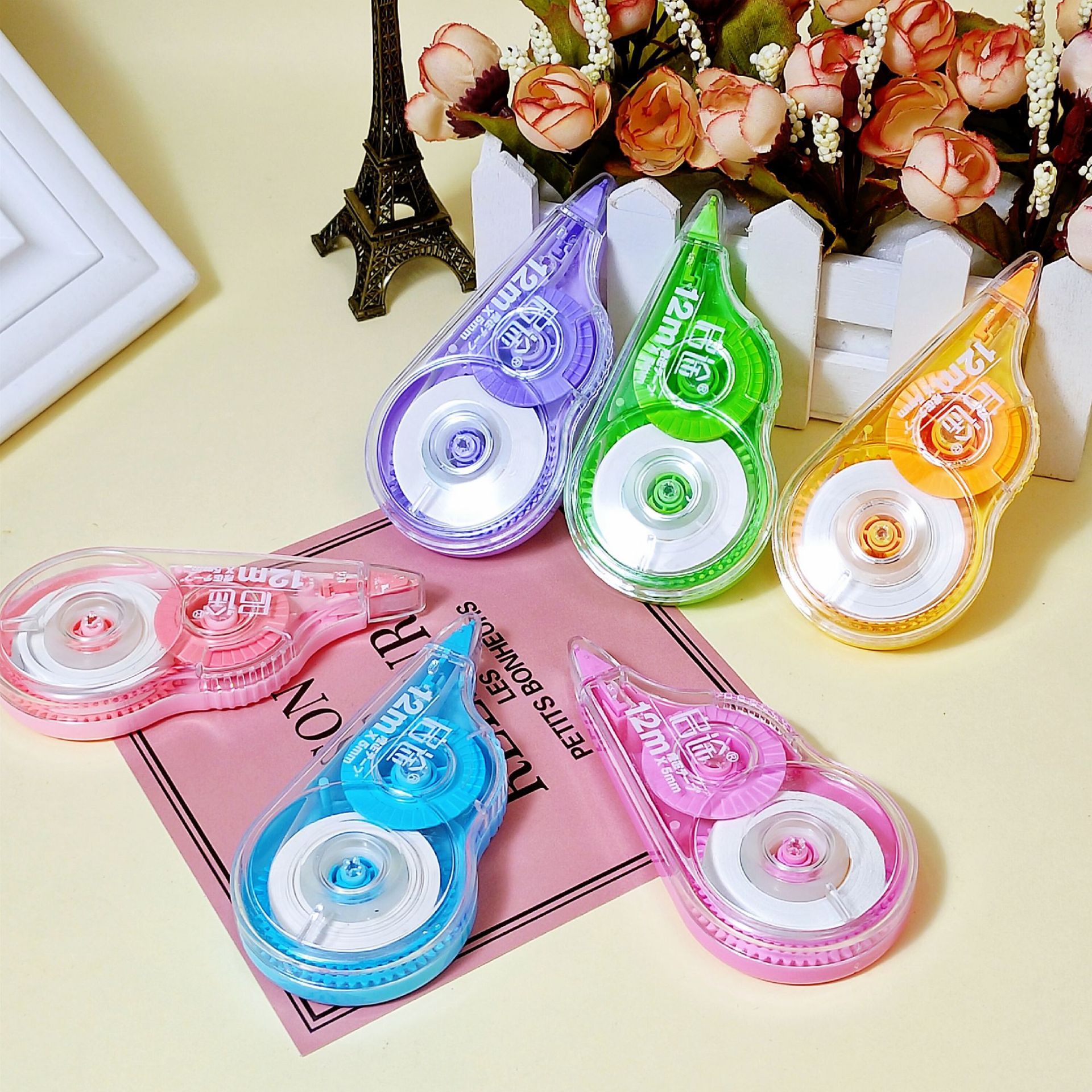 Factory Direct Sales Large Capacity Correction Tape Student School Supplies Creative Stationery Smooth Portable Correction Tape Custom