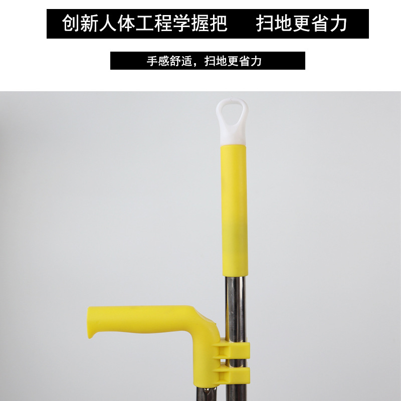 New Stainless Steel Broom Dustpan Set Broom Set Double Silk Head Double Card Buckle With Scraping Tooth Dustpan New Stainless Steel Broom Dustpan Set Broom Set Double Silk Head Double Card Buckle With Scraping Tooth Dustpan