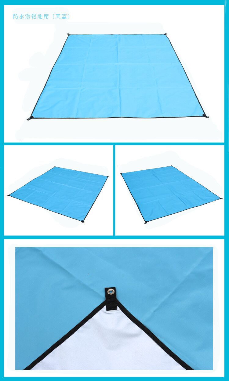 Outdoor Picnic Mat Sun Protection Mattress Oxford Cloth Moisture Proof Pad Beach Mat Camping Barbecue Floor Mat Portable Lightweight Mat