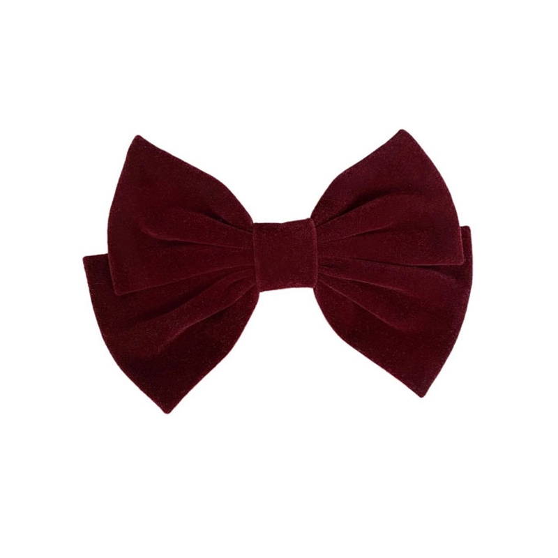 Hair Clip Headdress Hair Card Women&#039;s Black Red Bow Headdress Hair Accessories JK Internet Celebrity 2021new Velvet