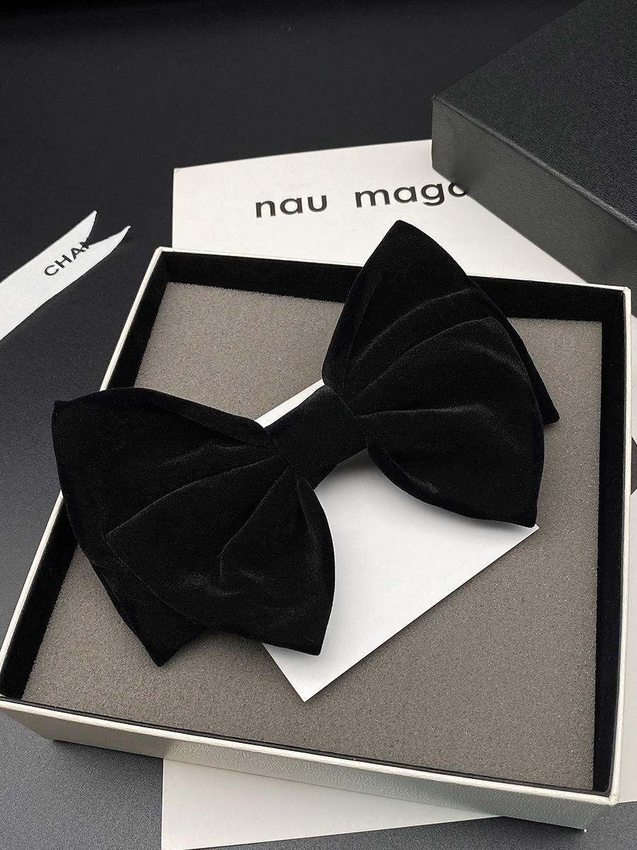 Hair Clip Headdress Hair Card Women&#039;s Black Red Bow Headdress Hair Accessories JK Internet Celebrity 2021new Velvet