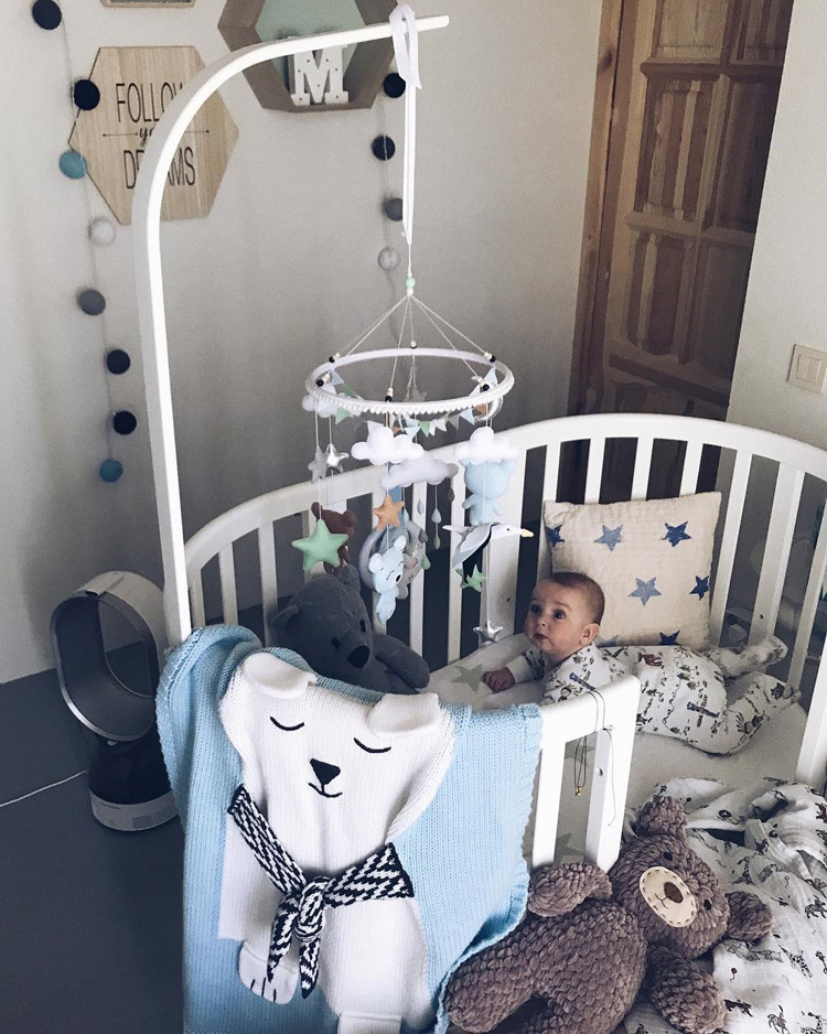 INS White Bear Blanket Three-Dimensional Ear Blanket Children Knitted Blanket Beach Mat Baby Baby Blanket INS White Bear Blanket Three-Dimensional Ear Blanket Children Knitted Blanket Beach Mat Baby Baby Blanket