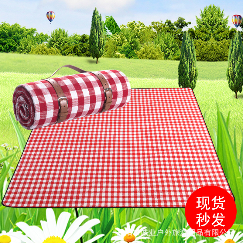 Acrylic Leather Picnic Mat Moisture Proof Pad Outdoor Tent Mat Grassland Mat Waterproof Gasket Picnic Blanket Beach Mat Wholesale