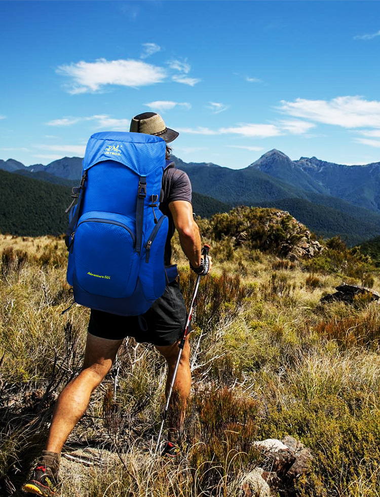Outdoor Backpack Backpack Men and Women Riding Sports Travel Hiking Backpack 50L Cycling Wild Camping Equipment Backpack