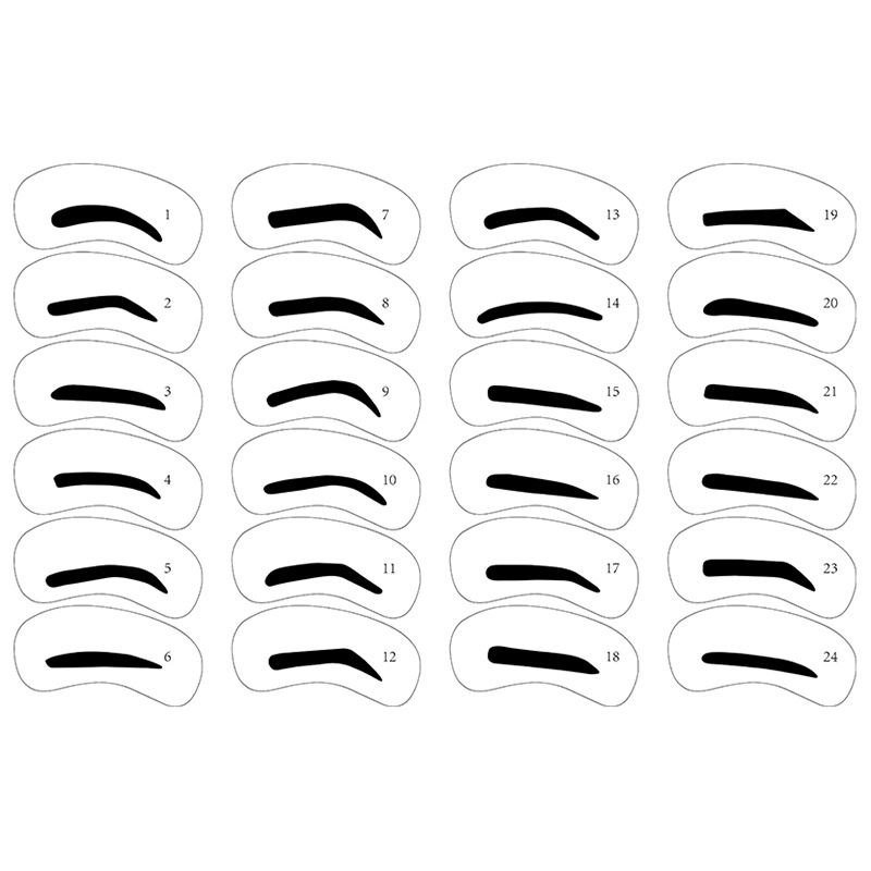 Thrush Gadget Tools Eyebrow Shape Card Eyebrow Eyeliner Card Eyebrow Stencil Eyebrow Stencil CrossBorder Hot Selling
