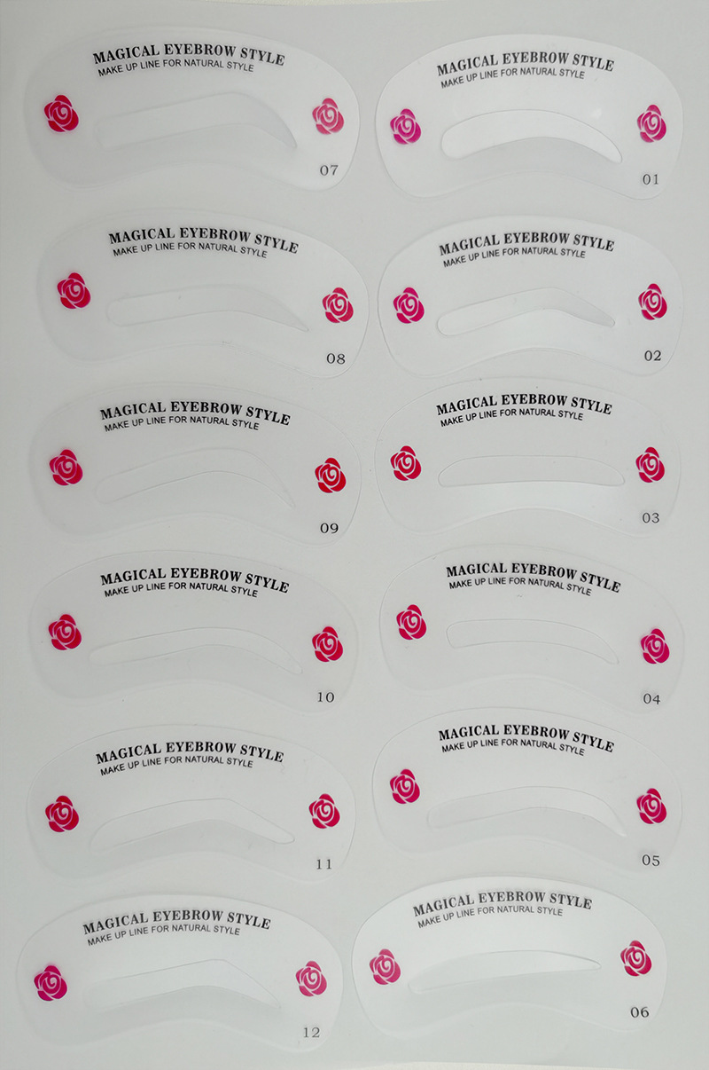 Thrush Gadget Tools Eyebrow Shape Card Eyebrow Eyeliner Card Eyebrow Stencil Eyebrow Stencil CrossBorder Hot Selling