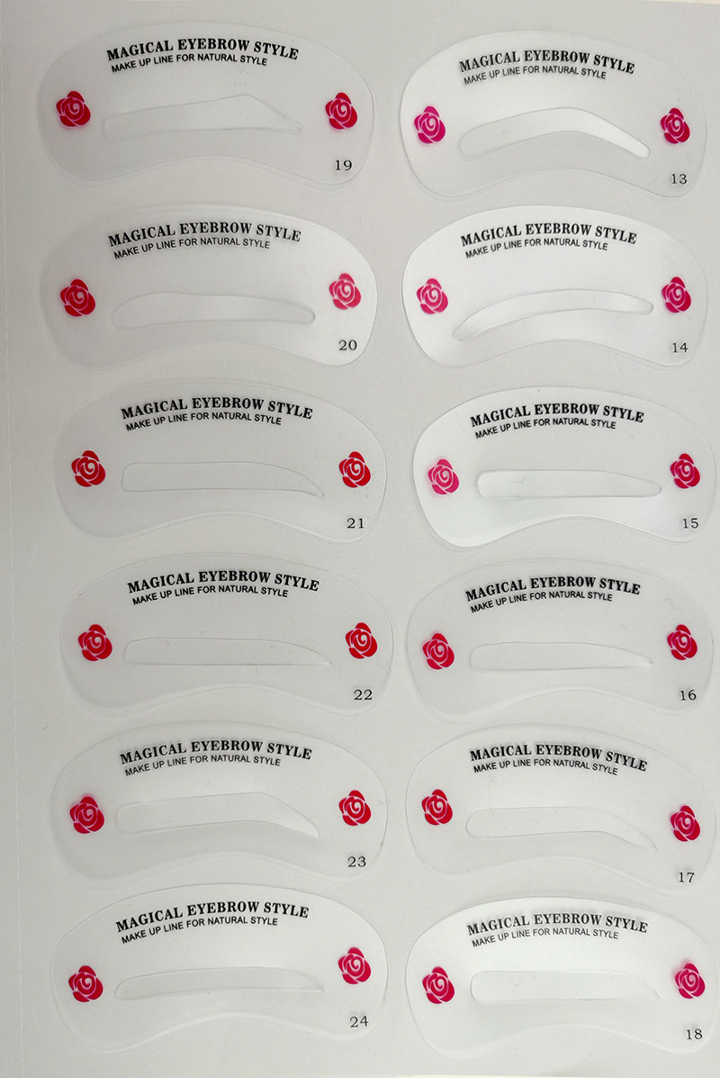 Thrush Gadget Tools Eyebrow Shape Card Eyebrow Eyeliner Card Eyebrow Stencil Eyebrow Stencil CrossBorder Hot Selling