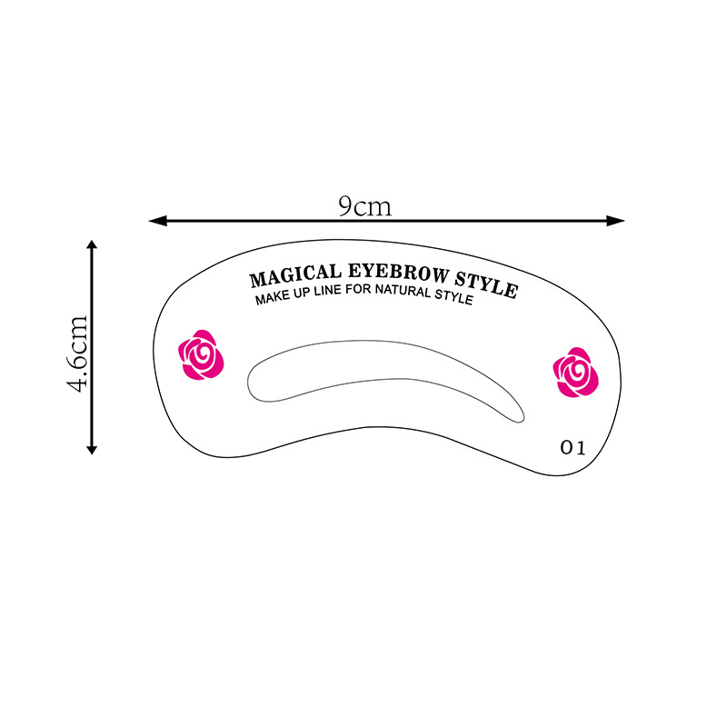 Thrush Gadget Tools Eyebrow Shape Card Eyebrow Eyeliner Card Eyebrow Stencil Eyebrow Stencil CrossBorder Hot Selling