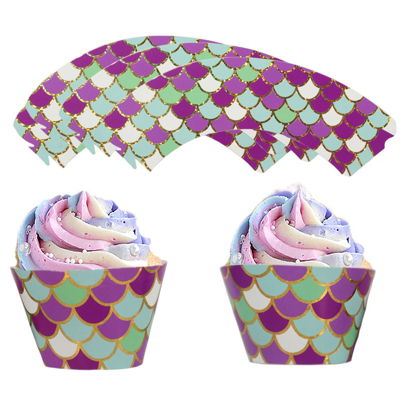Golden 5-Layer Wings Cake Inserting Card Unicorn Theme Party Decoration 