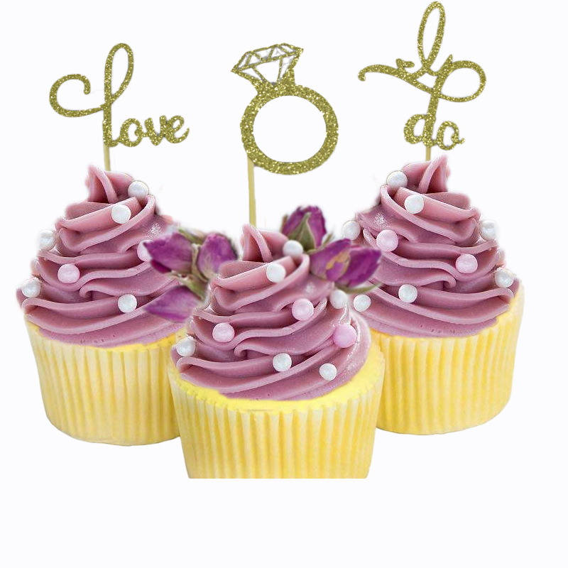 Golden 5-Layer Wings Cake Inserting Card Unicorn Theme Party Decoration 