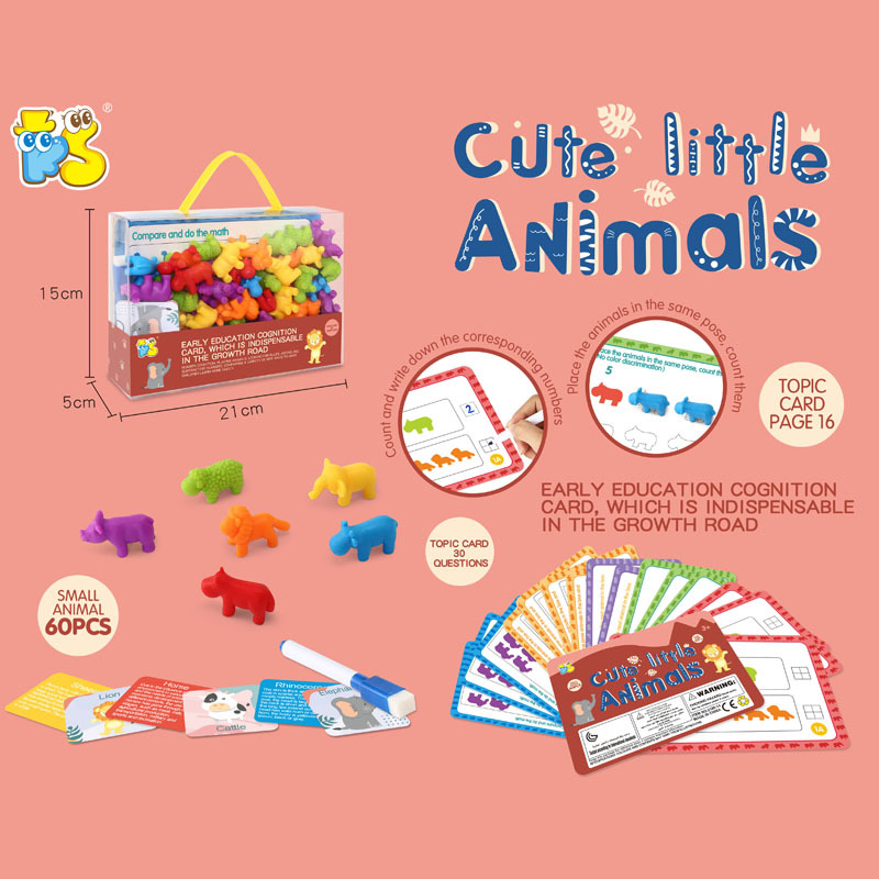 Puzzle Rainbow Count Soft Rubber Animal Toy Montessori Teaching Aids Children Enlightenment Question Card Teaching Kit Puzzle Rainbow Count Soft Rubber Animal Toy Montessori Teaching Aids Children Enlightenment Question Card Teaching Kit