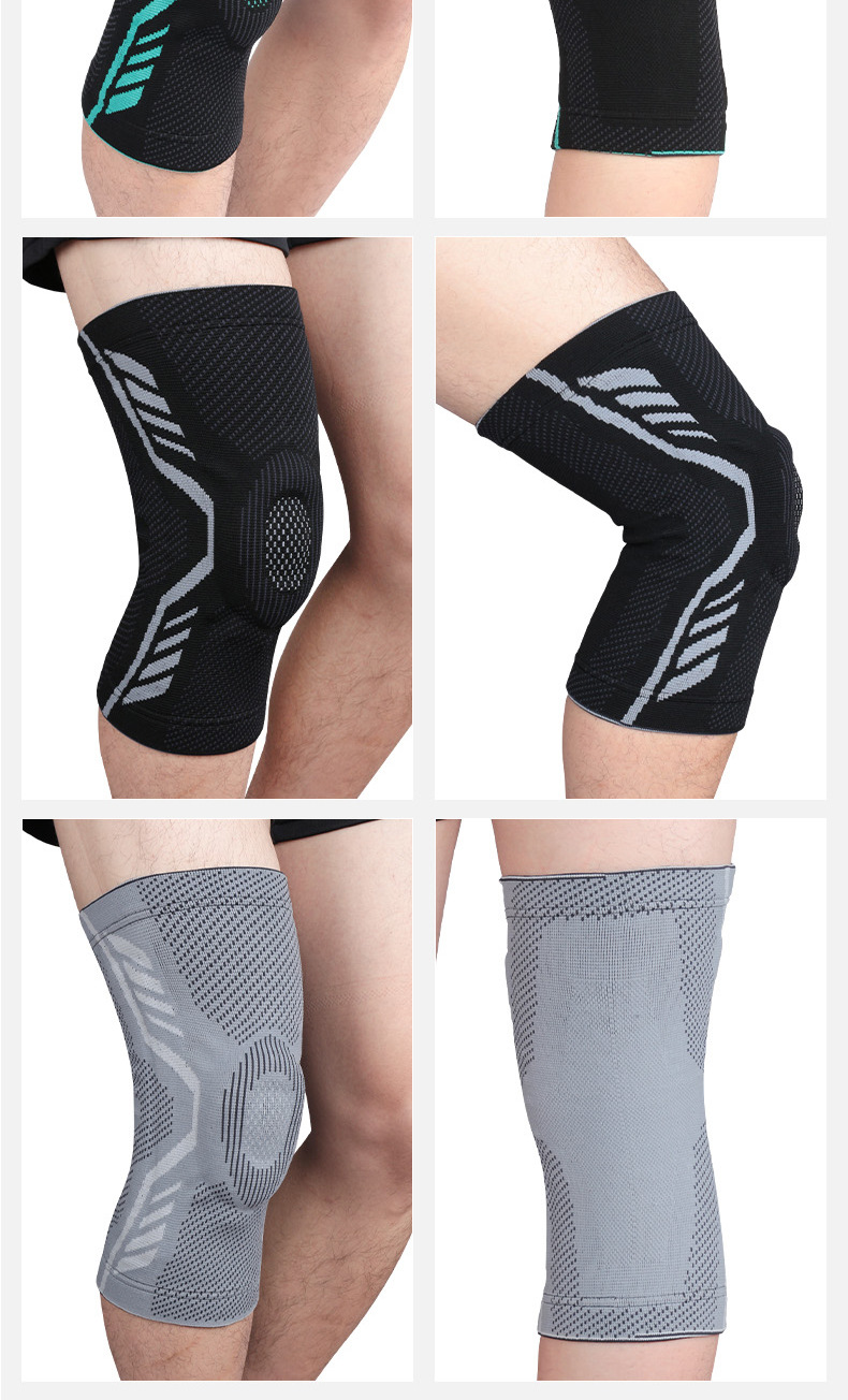 Basketball Sports Kneecaps Pressurized Silicone Anti-Collision Protection Patella Outdoor Riding Fitness Dance Mountaineering Protective Gear Equipment