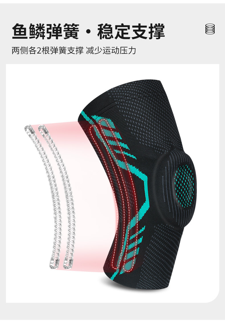 Basketball Sports Kneecaps Pressurized Silicone Anti-Collision Protection Patella Outdoor Riding Fitness Dance Mountaineering Protective Gear Equipment