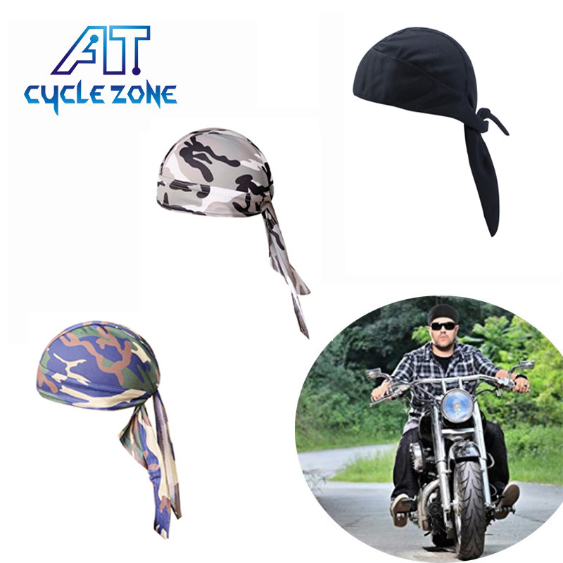 Outdoor Riding Sports Cap Sun Protection Quick-Drying Pirate Hat Breathable Headscarf Motorcycle Small Hat Head Cover Sports Soft Equipment