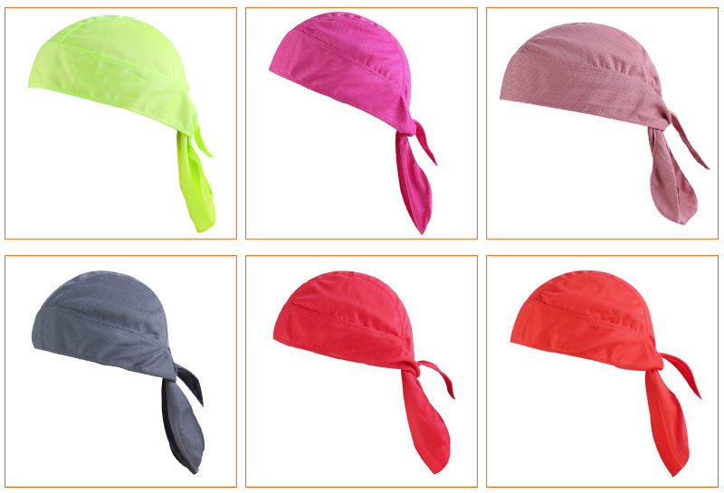 Outdoor Riding Sports Cap Sun Protection Quick-Drying Pirate Hat Breathable Headscarf Motorcycle Small Hat Head Cover Sports Soft Equipment