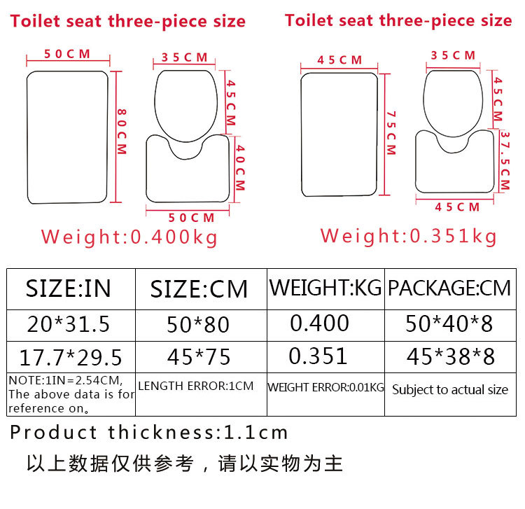Beach Series Shell Toilet Three-Piece Bedroom Living Room Carpet Floor Mat Door Mat Factory in Stock Wholesale Beach Series Shell Toilet Three-Piece Bedroom Living Room Carpet Floor Mat Door Mat Factory in Stock Wholesale