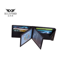 Card Holder First Layer Cowhide UltraThin Card Holder Fixed AntiScan RFID Bag Multiple Card Slots Certificate Holder