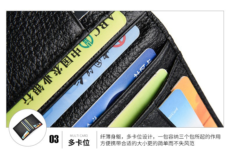 Card Holder First Layer Cowhide UltraThin Card Holder Fixed AntiScan RFID Bag Multiple Card Slots Certificate Holder