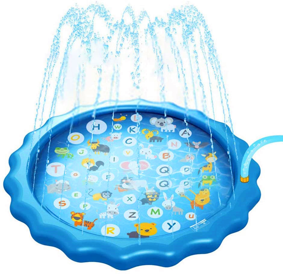 Water Spray Mat Amazon Hot Sale PVC Water Spray Toy Mat Summer Lawn Beach Water Playing Toy Factory Currently Available