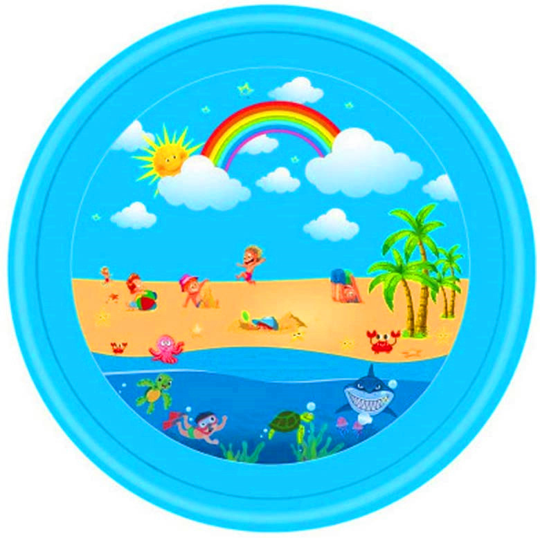 Water Spray Mat Amazon Hot Sale PVC Water Spray Toy Mat Summer Lawn Beach Water Playing Toy Factory Currently Available