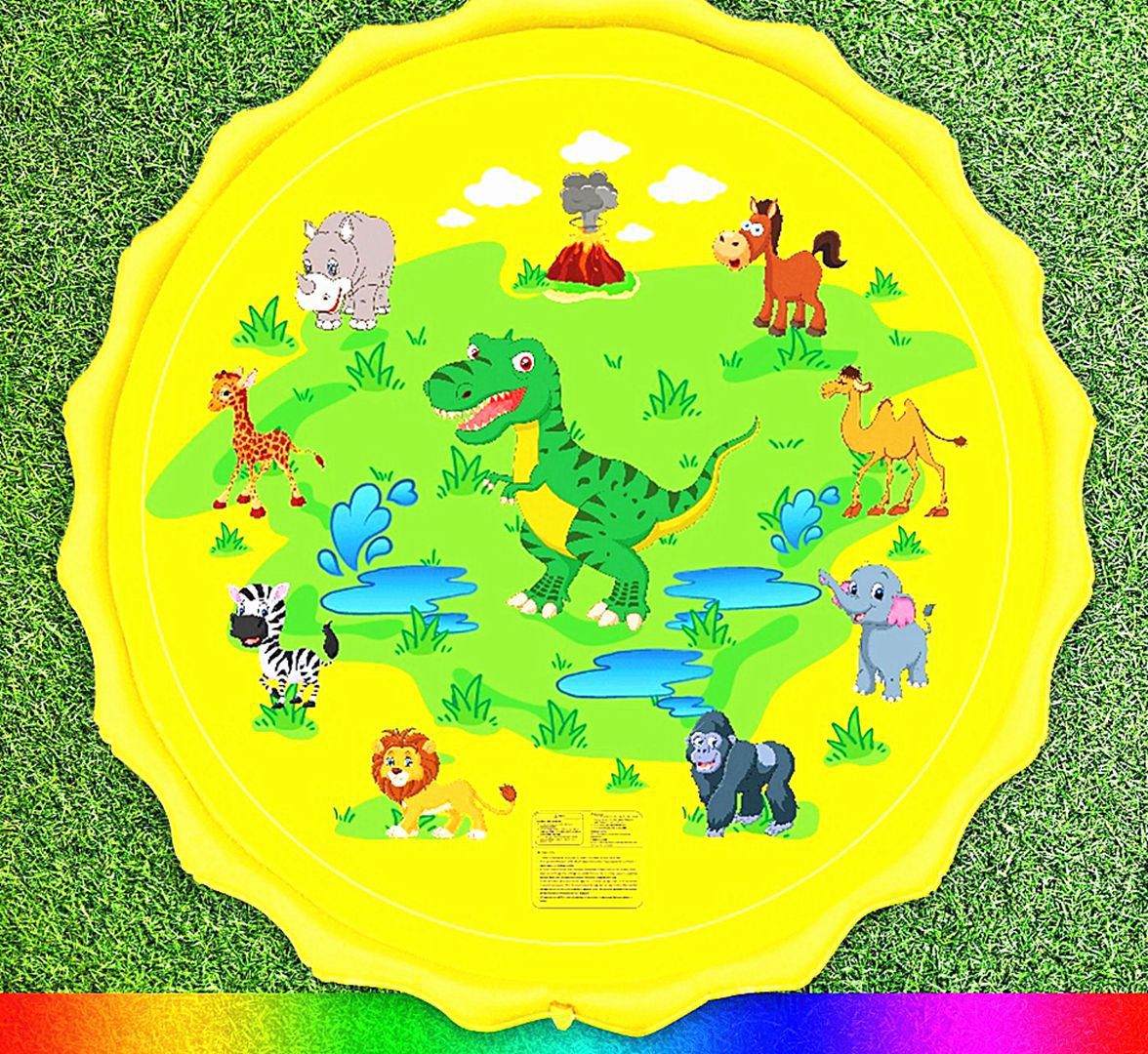 Water Spray Mat Amazon Hot Sale PVC Water Spray Toy Mat Summer Lawn Beach Water Playing Toy Factory Currently Available