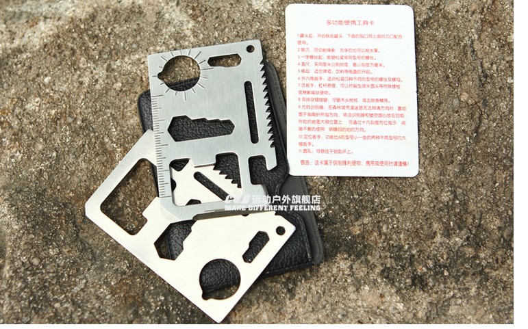 CQB Saber Cards Manufacturer Multi-Function Tools Saber Cards Wholesale Universal Outdoor Rescue Card Knife Logo